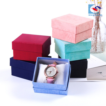 Caja de regalo rígida de alta calidad para hombres y mujeres relojes de pulsera de embalaje